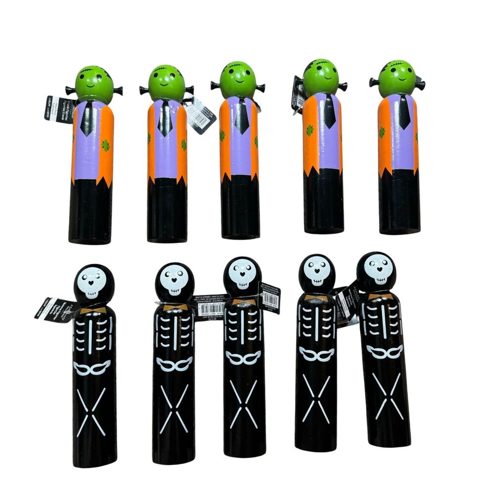 Ashland Figurine Halloween Decor Frank Zombie Skeleton Tabletop Decor LOT of 10